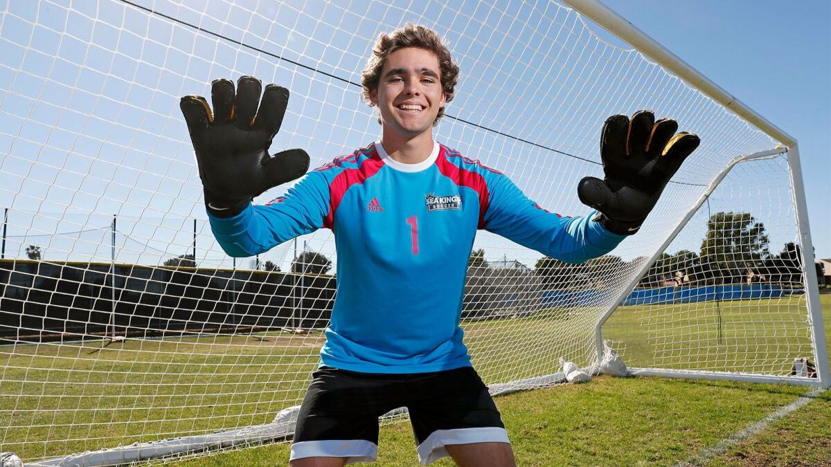 Corona del Mar High senior goalkeeper Campbell Sheppard is the Daily Pilot High School Male Athlete of the Week.
