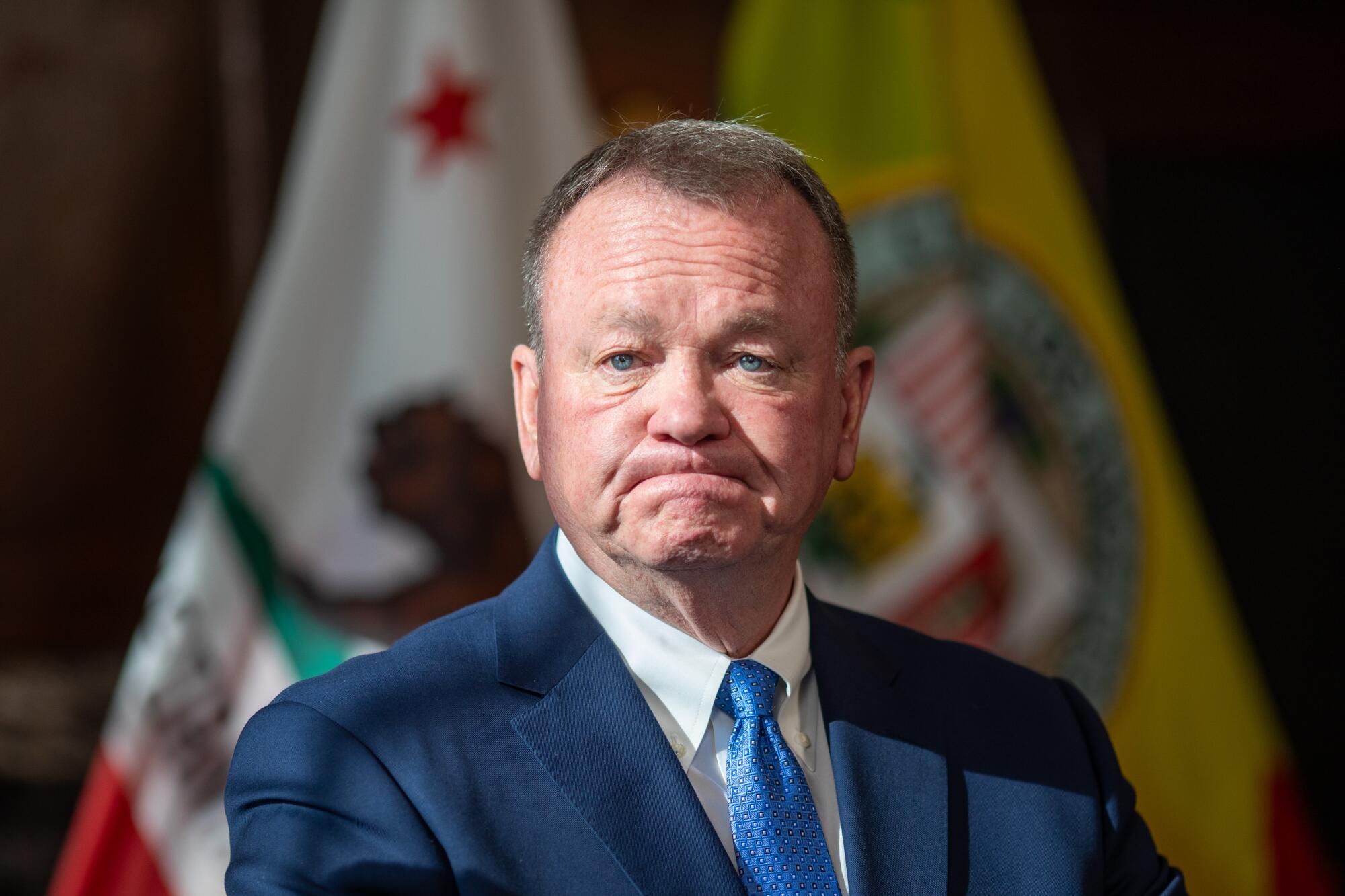 L.A. Police Chief Jim McDonnell says the arrival of Marines poses "a significant logistical and operational challenge."