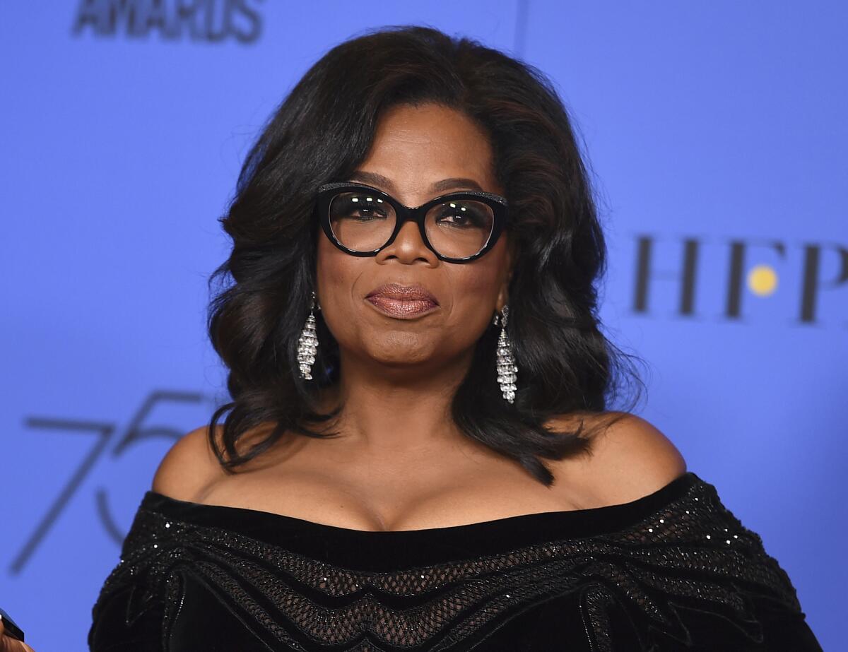 Oprah Winfrey is addressing the controversy surrounding her exit from a Sundance documentary about Russell Simmons' accusers.