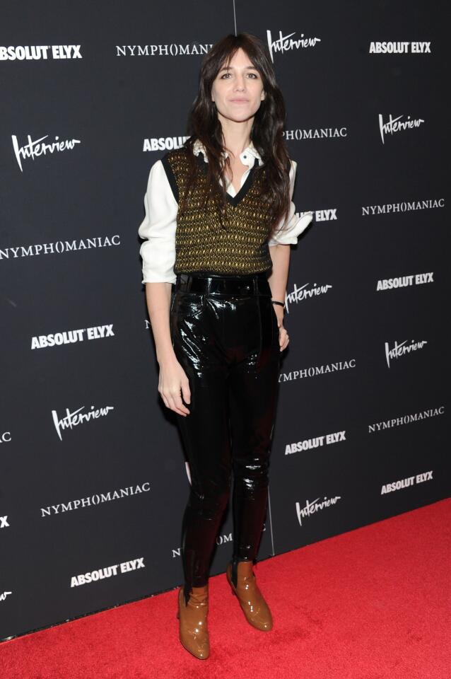 French actress Charlotte Gainsbourg at the "Nymphomaniac: Volume I" screening in New York.
