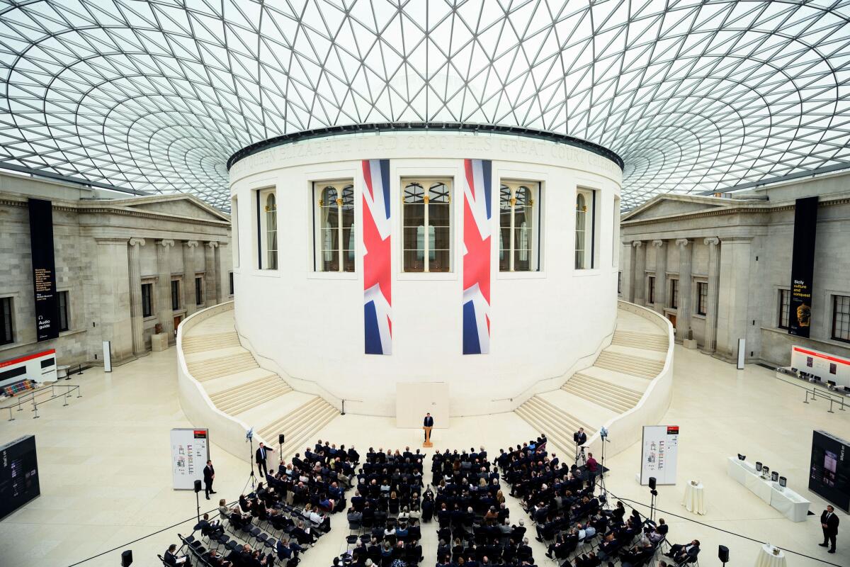 A view of the British Museum in London, which is facing an ethics investigation.