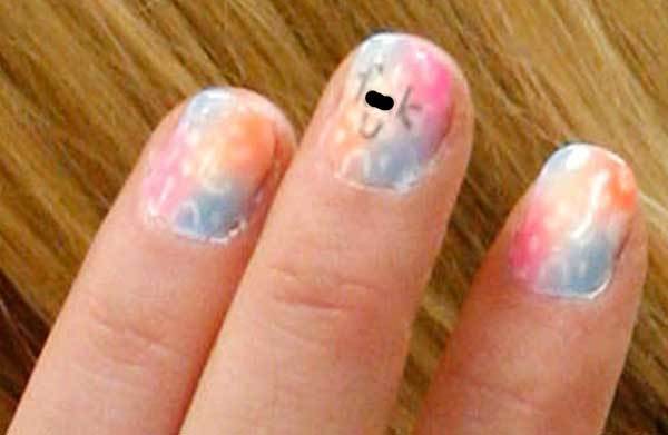 Lindsay Lohan's fingernail (edited)