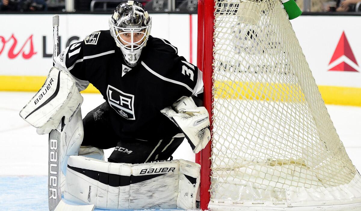 Kings goalie Peter Budaj recorded his sixth shutout in a 5-0 win over the Colorado Avalanche at Staples Center on Wednesday.