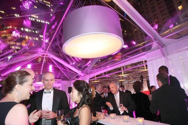 Cocktails are served during the MOCA New 30th Anniversary Gala.