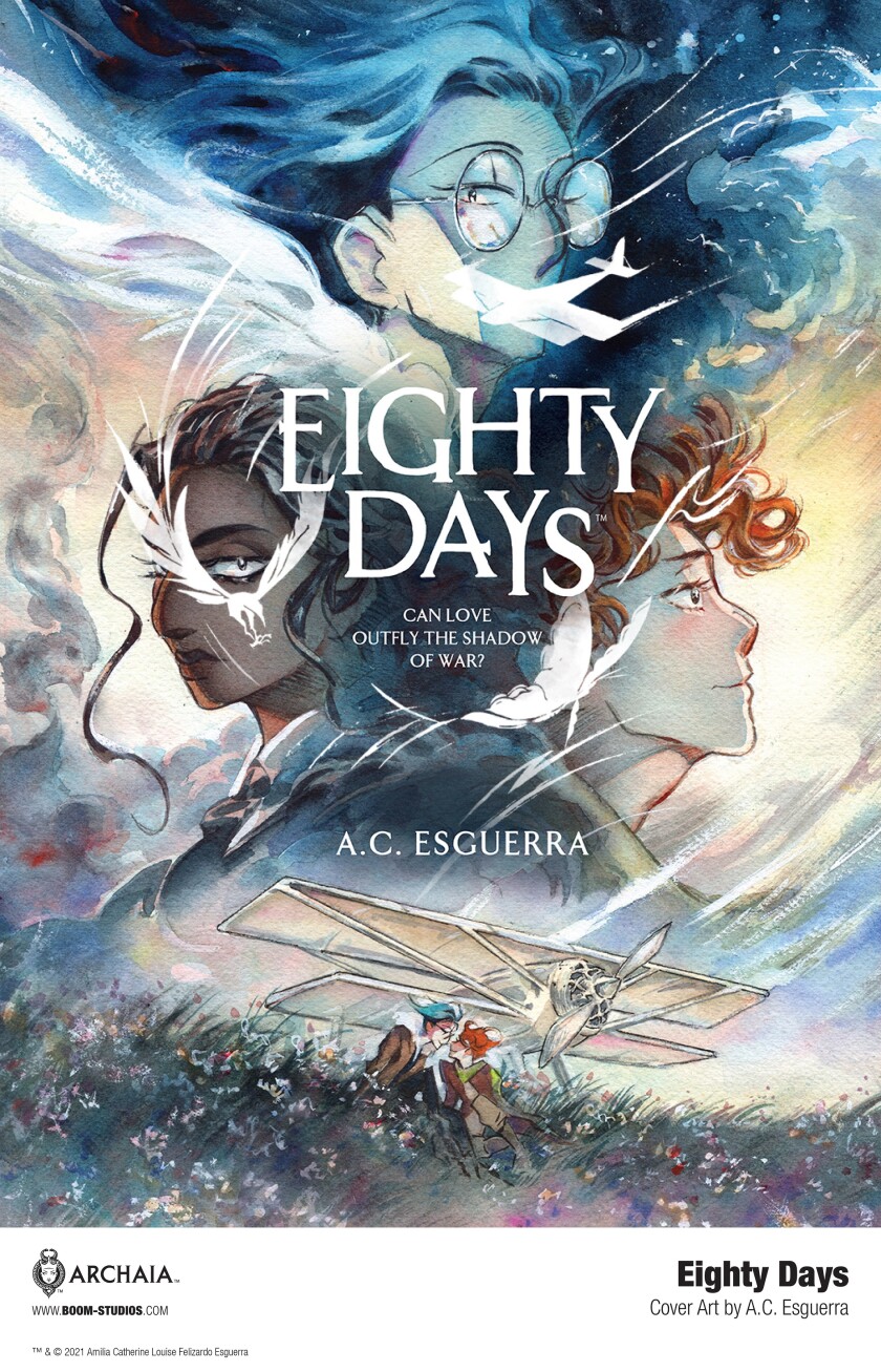 The cover art of "Eighty Days" 