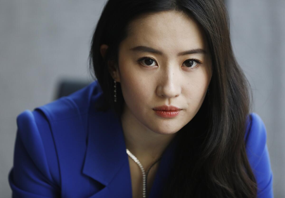Yifei Liu portrays the title heroine in "Mulan."