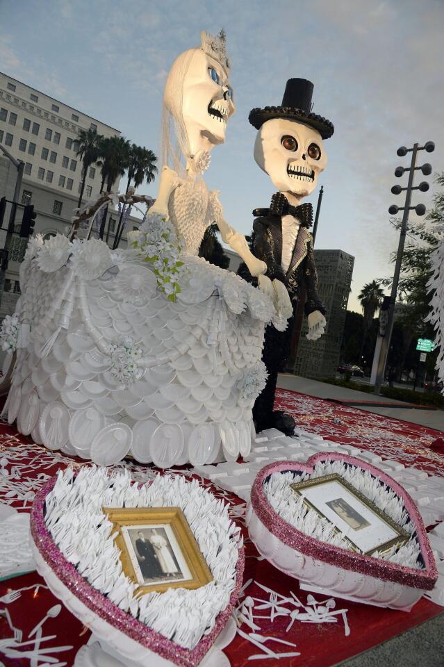 Day of the dead preparations in Los Angeles