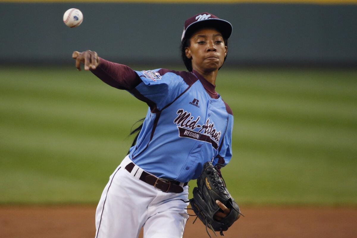 Philadelphia pitcher Mo'ne Davis has been featured on the cover of Sports Illustrated and helped set a ratings record for the Little League World Series on ESPN.