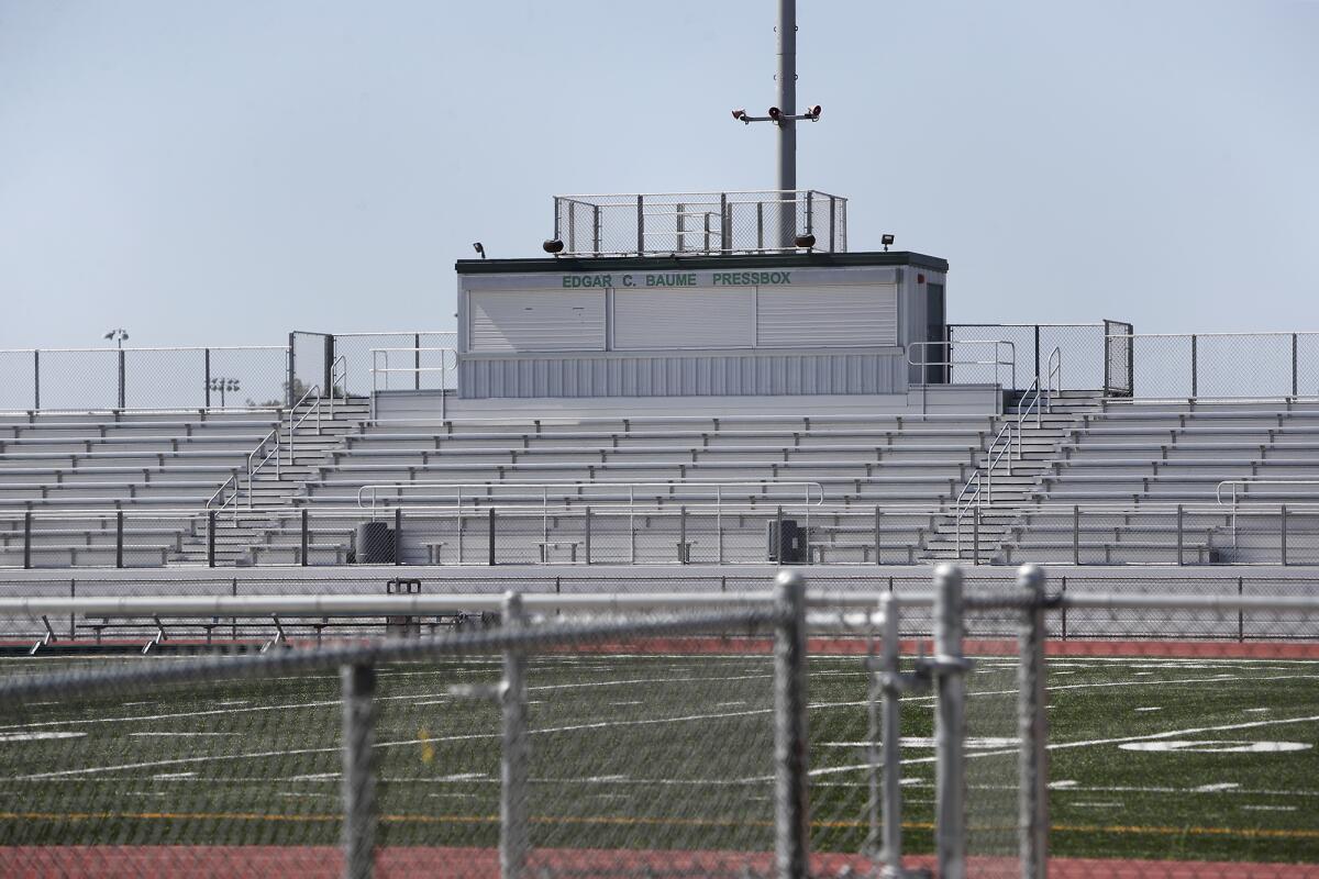 Mustang Field at Costa Mesa High School.