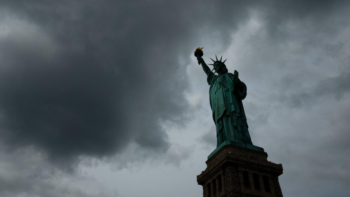 A view of the Statue of Liberty on Aug. 8, 2017.