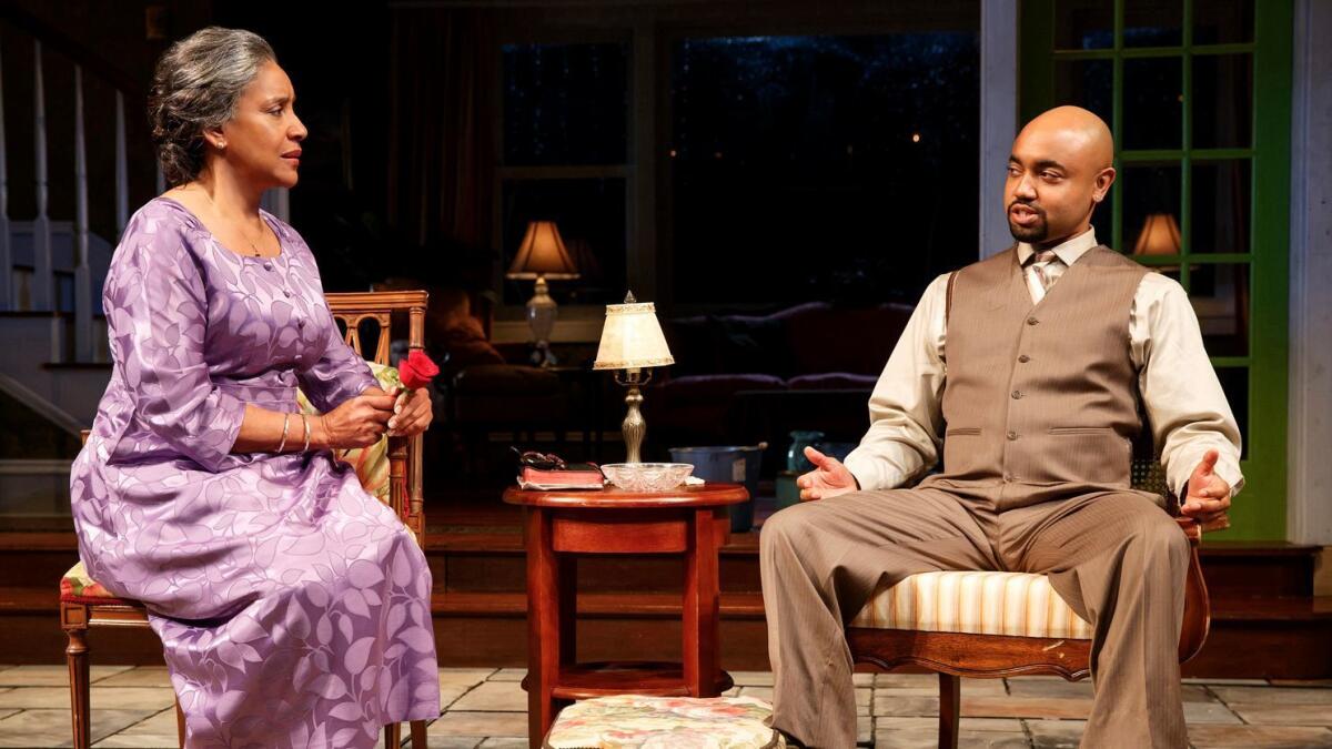 Phylicia Rashad, pictured here with Francois Battiste, will reprise her role in the Tarell Alvin McCraney drama "Head of Passes," coming to the Mark Taper Forum. (Joan Marcus)