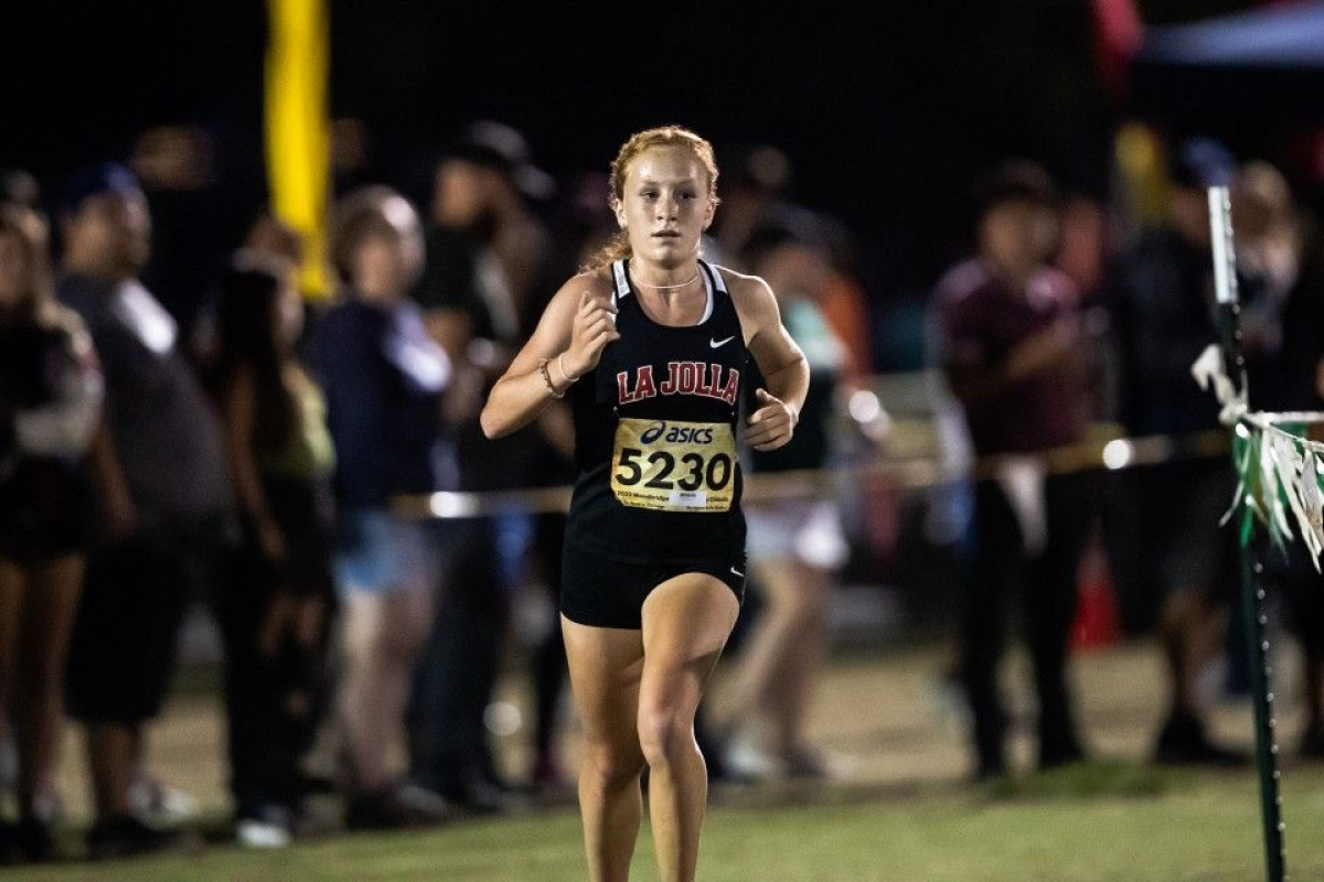 La Jolla High School freshman Chiara Dailey runs during a recent race.