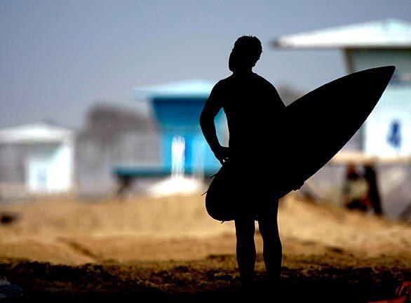 Surfer silhouette