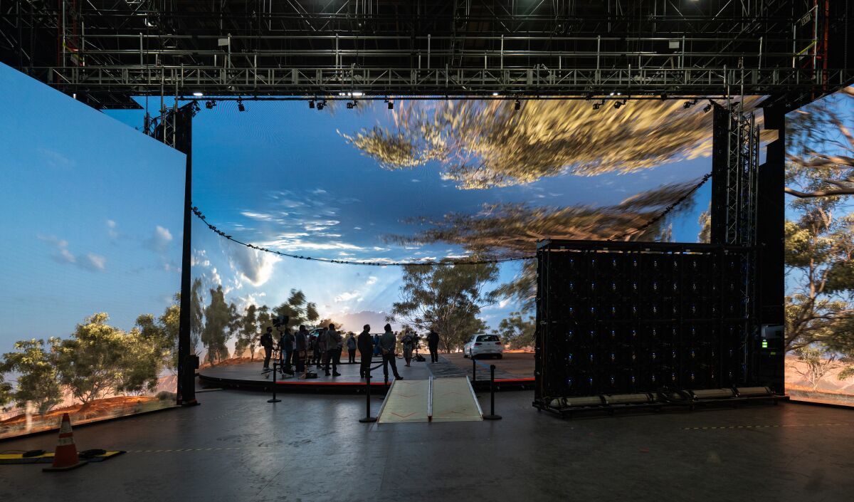 Amazon Studios' new virtual production stage, Stage 15, in Culver City.