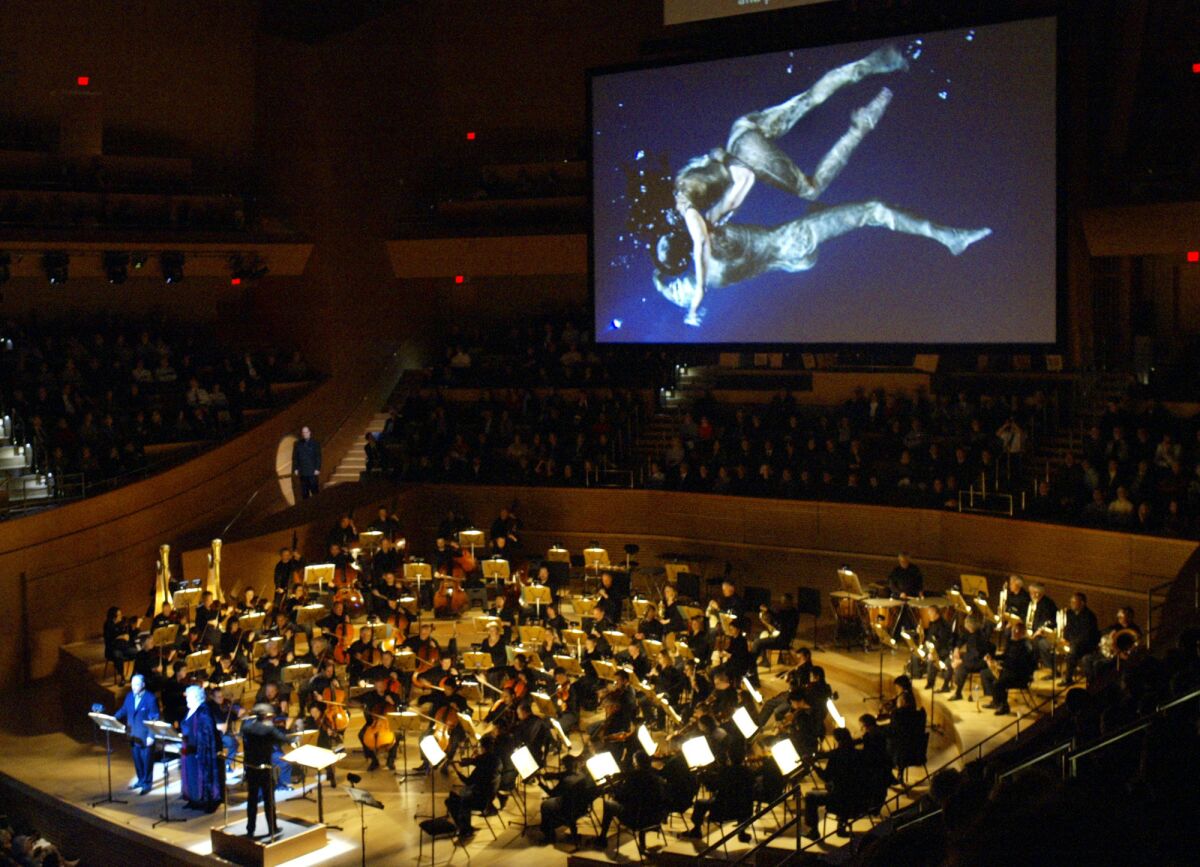 "The Tristan Project" performed by Esa-Pekka Salonen with the L.A. Philharmonic in Walt Disney Concert Hall.