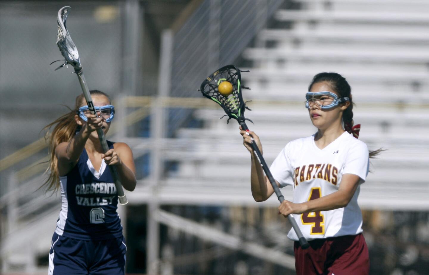 Photo Gallery: Crescenta Valley High School girls lacrosse vs. La Cañada High School