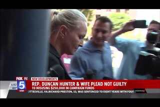 Duncan Hunter arraigned at federal court