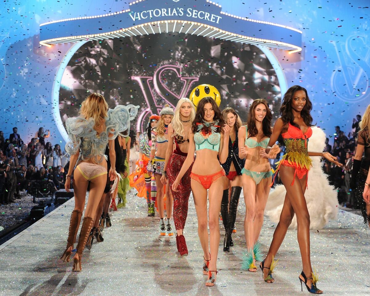 Models walk the runway at the 2013 Victoria's Secret Fashion Show at New York's Lexington Avenue Armory on Wednesday.