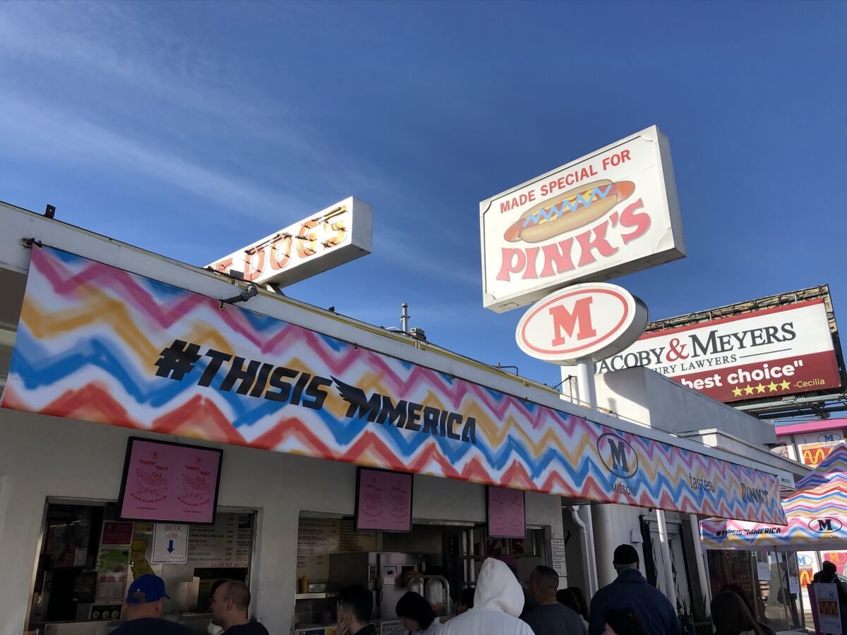 M Missoni takes over Pink's Hot Dogs
