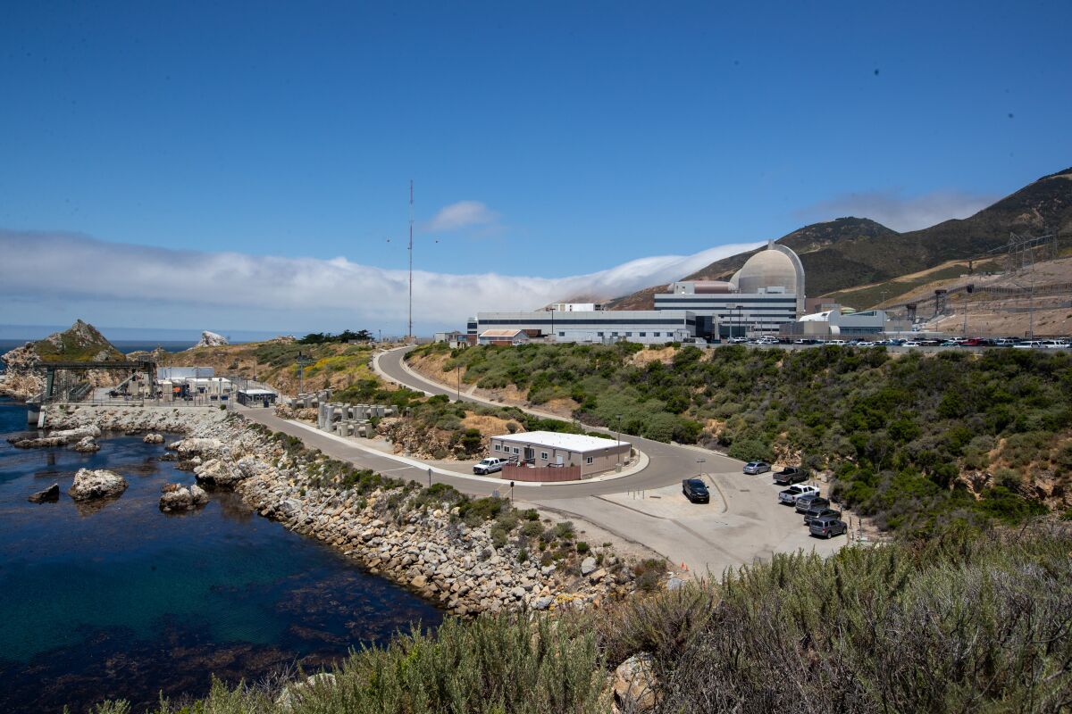 The June fog over Diablo Canyon cleared by early afternoon.
