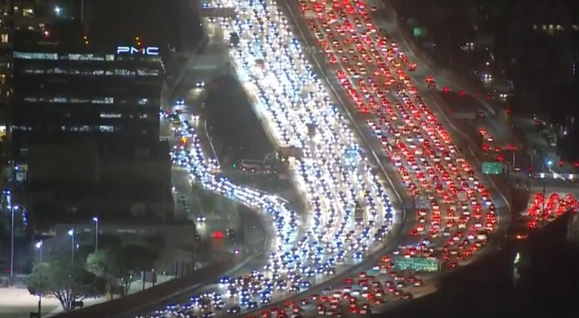 How 405 Freeway Gridlock Became The Iconic Image Of An L A