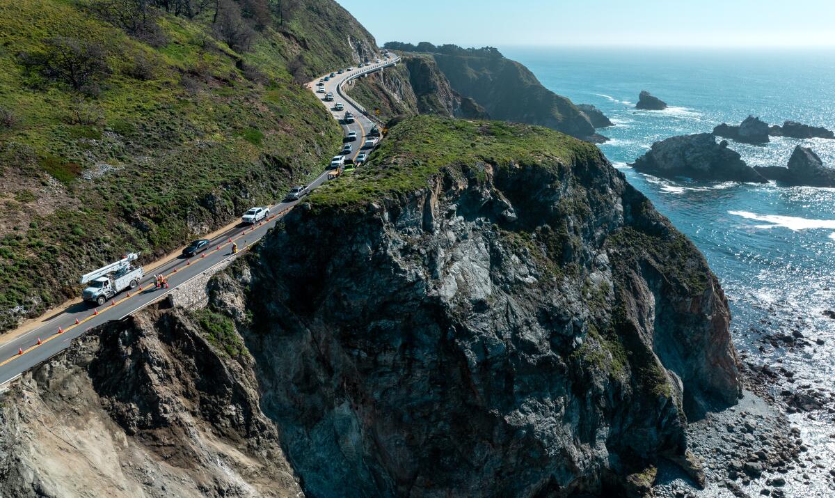 Officials urging residents near latest Big Sur landslide to evacuate as more rain approaches