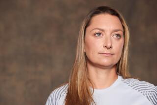Angel City FC coach Freya Coombe poses for a portrait 