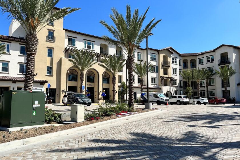 The LIVIA at Scripps Ranch apartments are the first fruits of San Diego Unified School District's real estate strategy to partner with developers to use its spare land. Rents range from $2,900 for a one-bedroom to $4,700 for a three-bedroom.