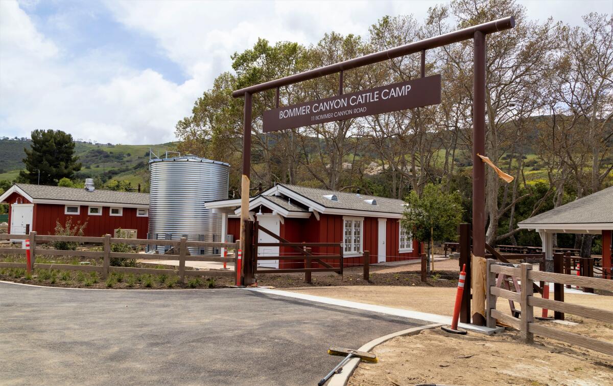 The city of Irvine reopened a former cattle camp at Bommer Canyon Preserve.
