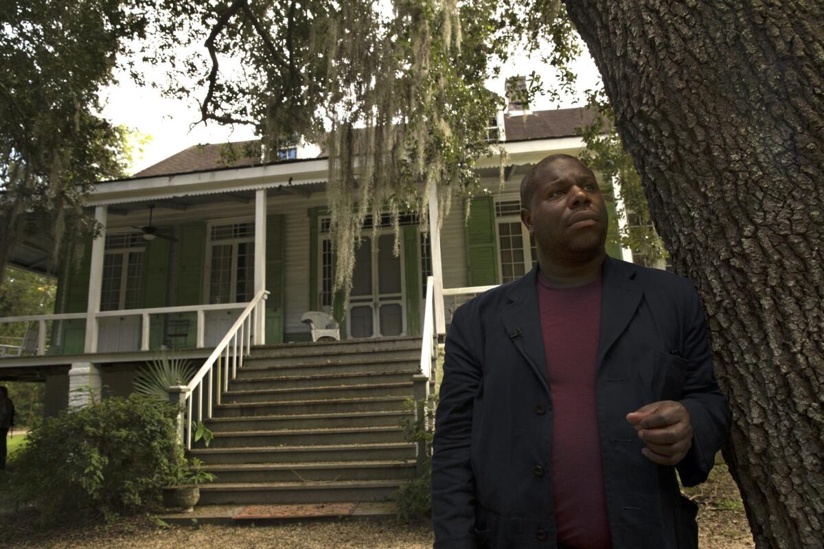 Director Steve McQueen revisits a plantation site where he filmed the movie "12 Years a Slave."