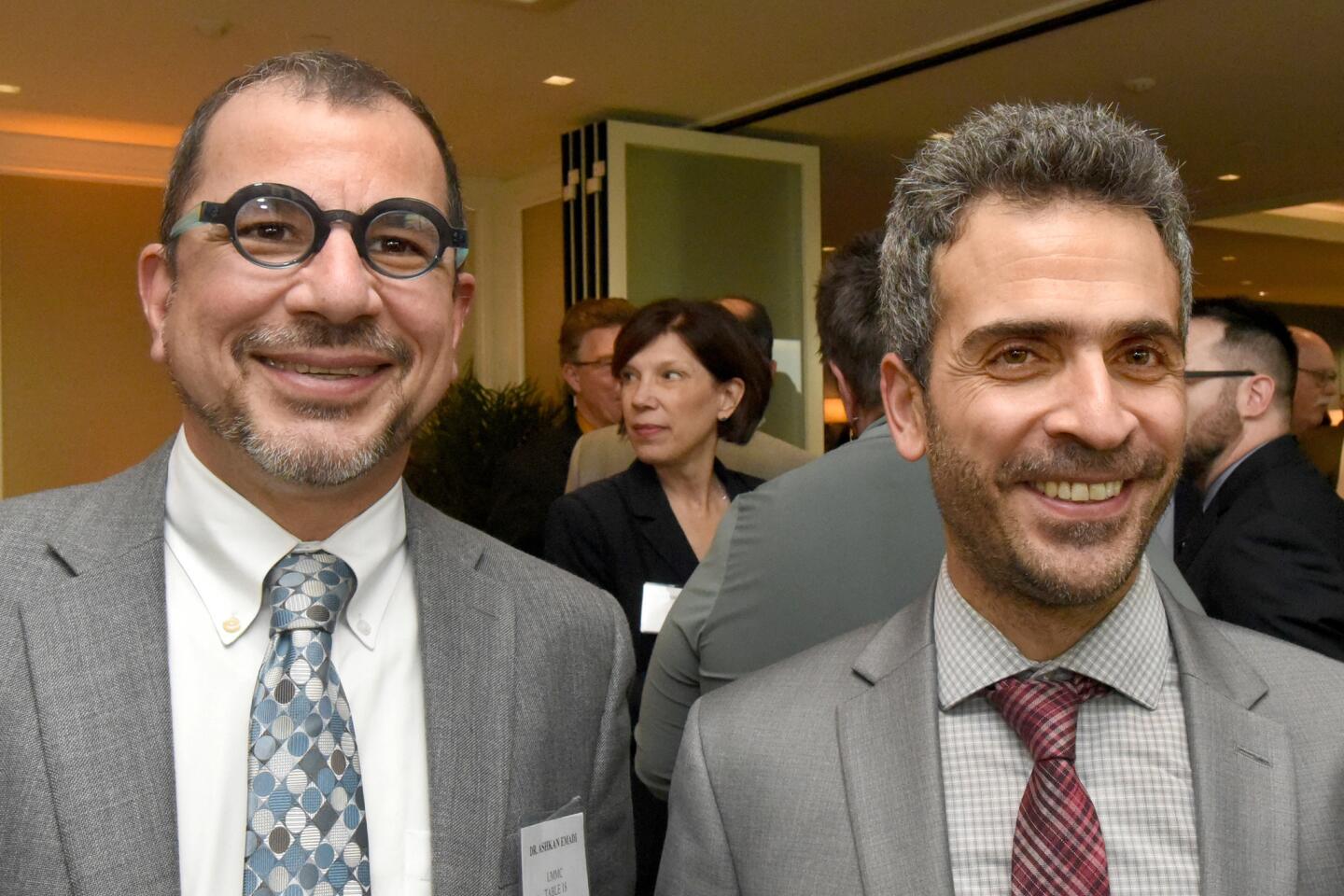 Ashkan Emadi and Jean Yared at the Baltimore Sun Hall of Fame party at the Center Club.
