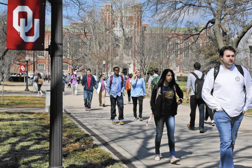 Less than 6% of students at the University of Oklahoma are African American, in a state that is 11% black.