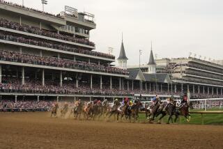 Horses come through the first turn the 150th running of the Kentucky Derby horse race at Churchill Downs Saturday, May 4, 2024, in Louisville, Ky. (AP Photo/Brynn Anderson)