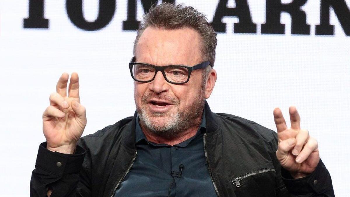 Following news of their split, comedian-actor Tom Arnold and wife Ashley Groussman have listed their Beverly Crest home of a decade for $3.85 million.
