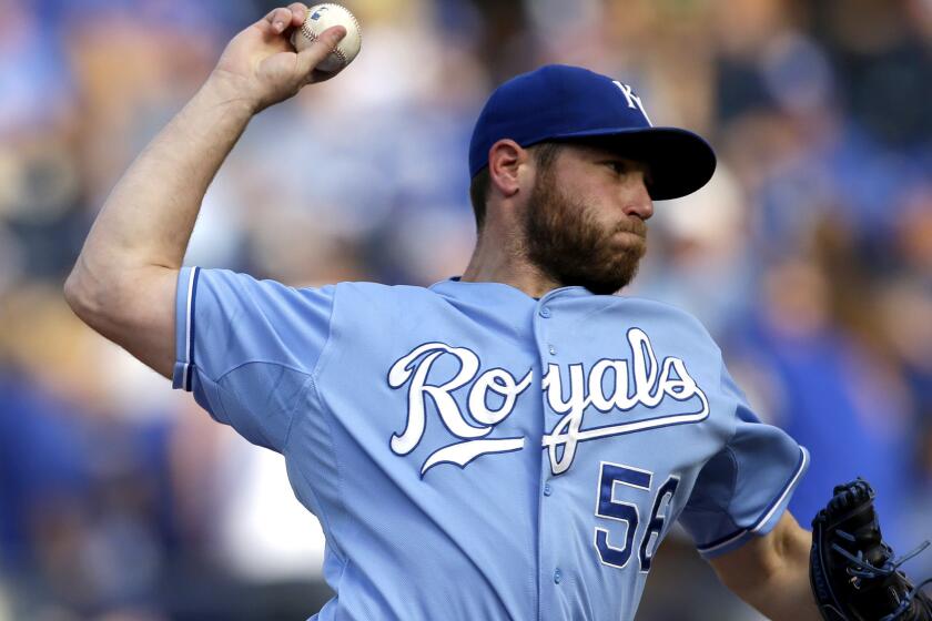 Royals relief pitcher Greg Holland has 32 saves in 37 opportunities this season.