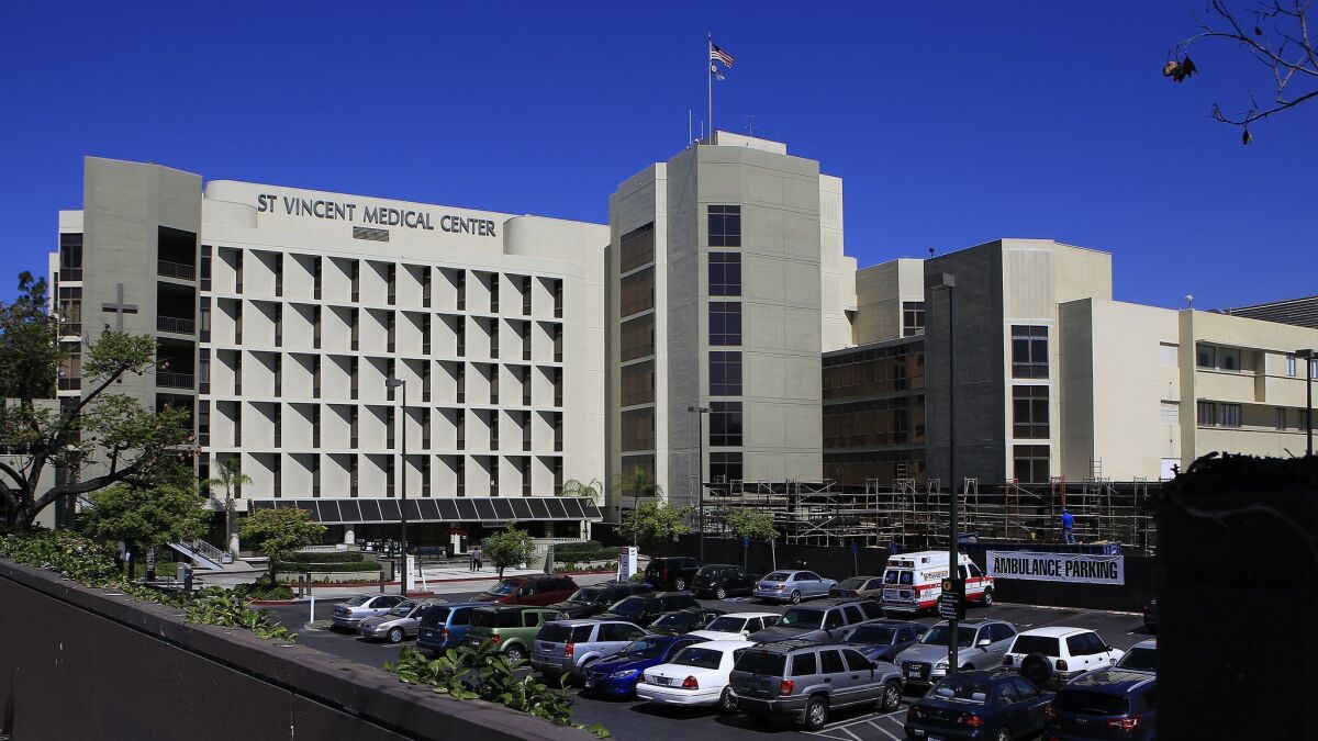 St. Vincent Medical Center is one of four Verity Health System hospitals that KPC Group intends to purchase.