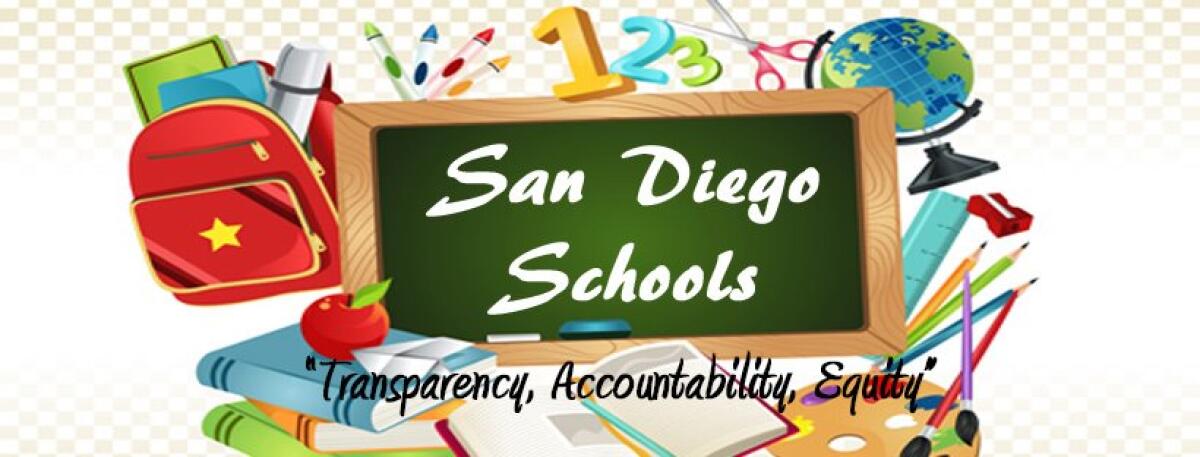 The logo for the San Diego Schools organization.