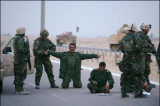 Arrival Of The Us Troops In Safwan, First Iraqi Village After The Koweiti Border. On March 21, 2003