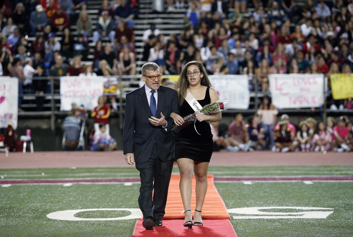 Photo Gallery: La Canada homecoming queen announced at halftime of football game