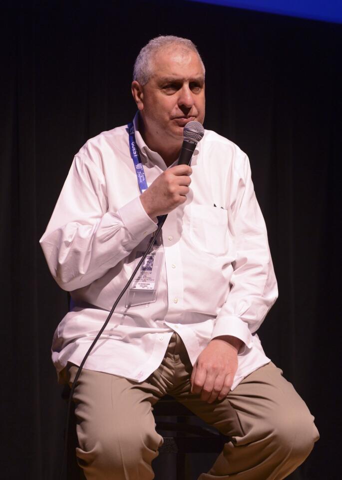 Director Errol Morris attends a screening of his latest documentary, "A Portrait of Donald Rumsfeld," on the fourth day of the 2013 Telluride Film Festival.