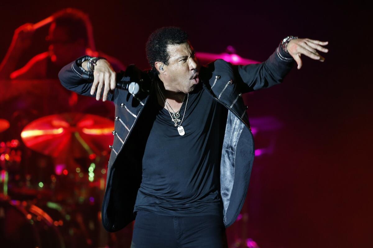 Lionel Richie performs in Monaco on March 21.
