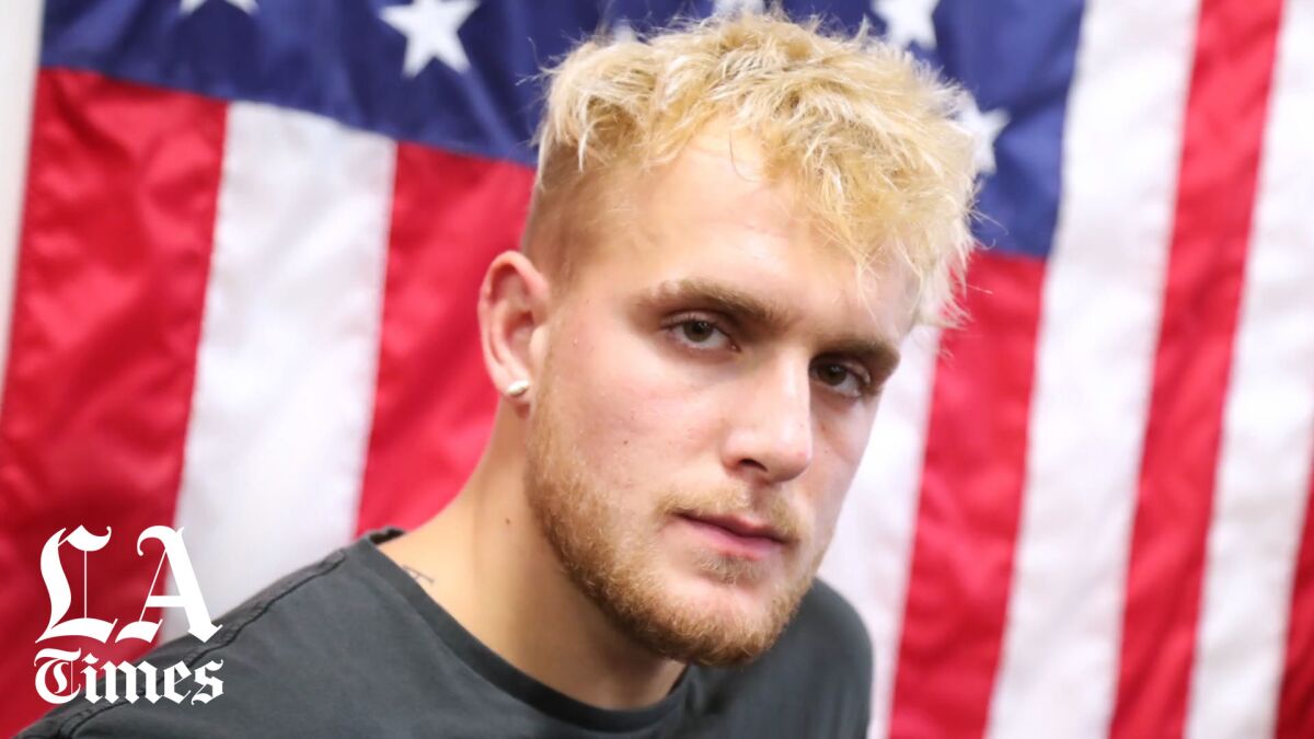 Jake Paul attends the Logan Paul Workout Showcase at Wild Card Boxing Club in Hollywood on Oct. 22, 2019.