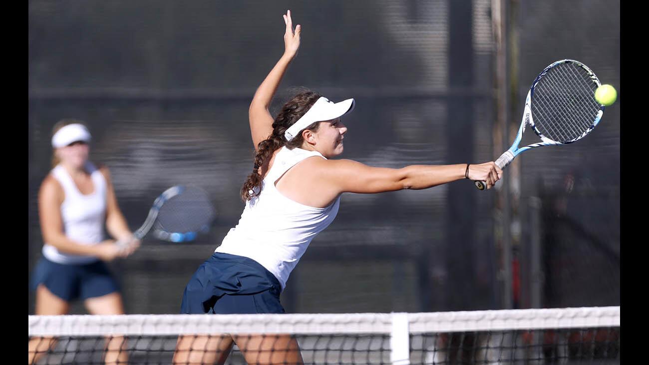 Photo Gallery: Corona Del Mar High School girls tennis vs. Arcadia High School in CIF SS Division 1 semifinal match