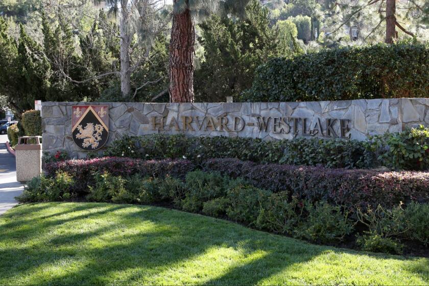 STUDIO CITY, CA-February 23, 2018: A "security risk" prompted authorities to close the campus of the lite Harvard-Westlake High School in Studio City on Friday morning. (Katie Falkenberg / Los Angeles Times)