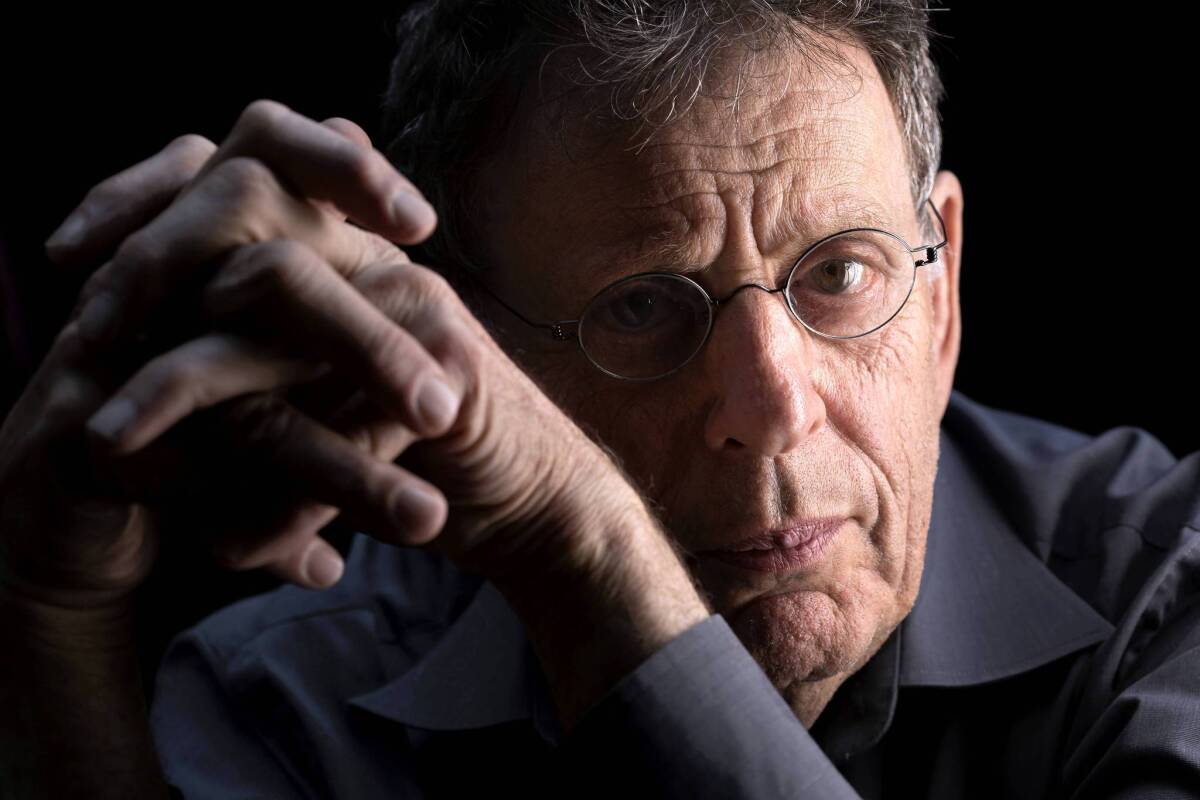 Composer Phillip Glass at his home in Manhattan, NY.