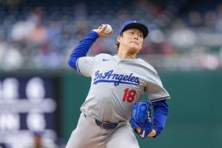 Los Angeles Dodgers pitcher Yoshinobu Yamamoto throws during the third inning of a baseball game against the Washington Nationals at Nationals Park, Thursday, April 25, 2024, in Washington. (AP Photo/Alex Brandon)
