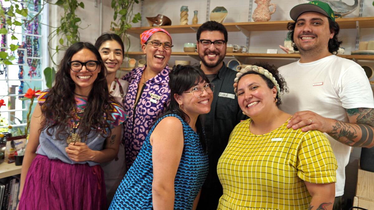 AMBOS team and community partners at a workshop at Lustre Studio in Tijuana.