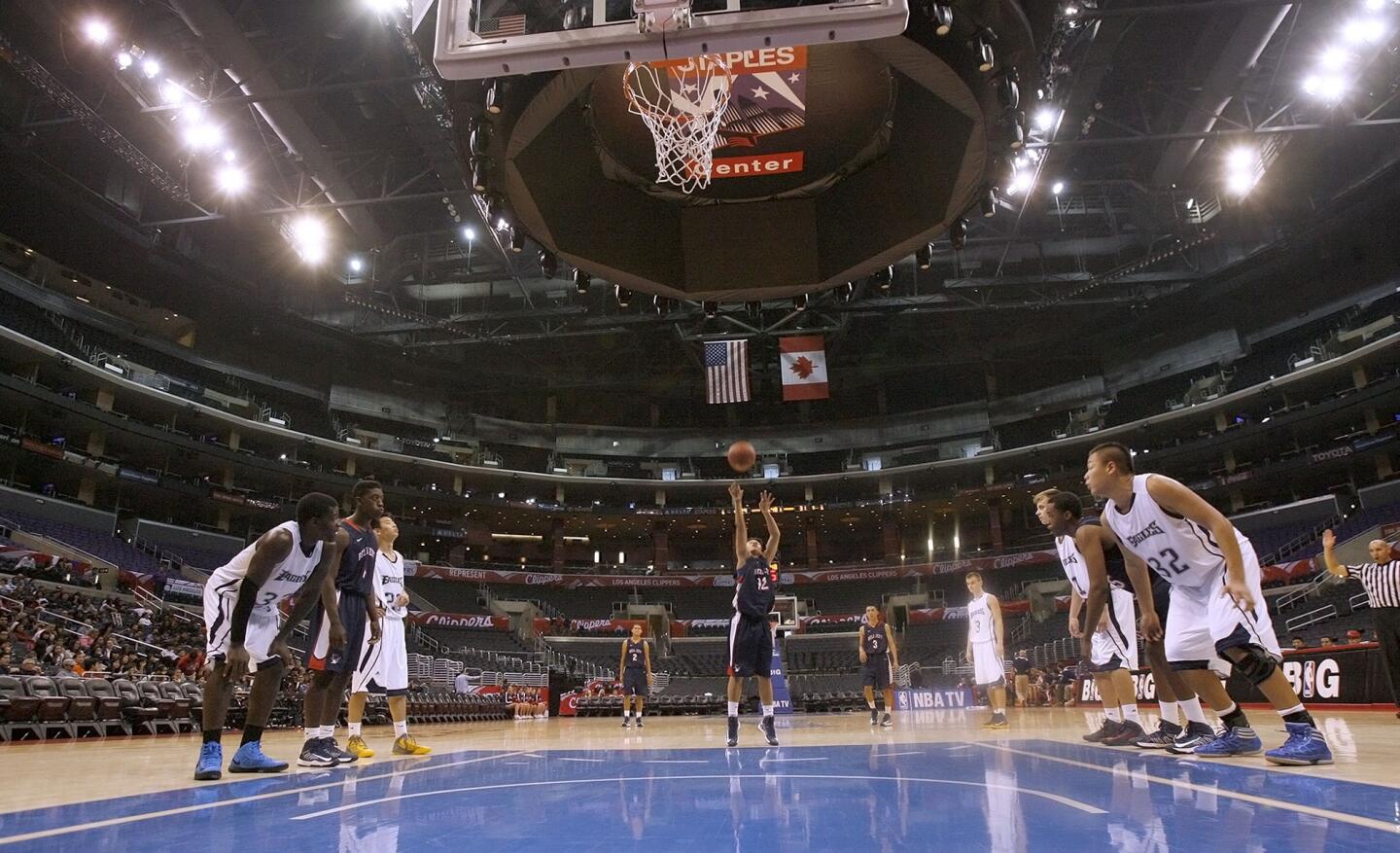 Bell-Jeff basketball vs. San Gabriel Academy at Staples Center