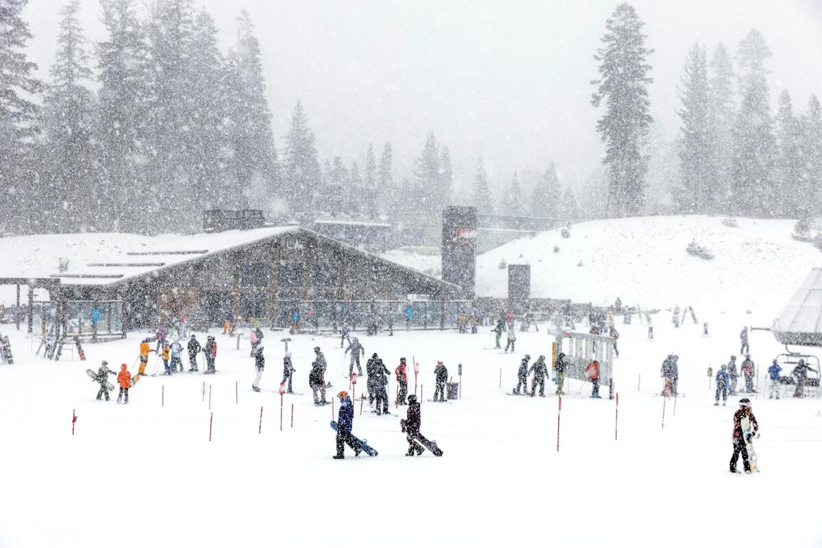 Mammoth Mountain got a fresh dump of snow over the weekend.