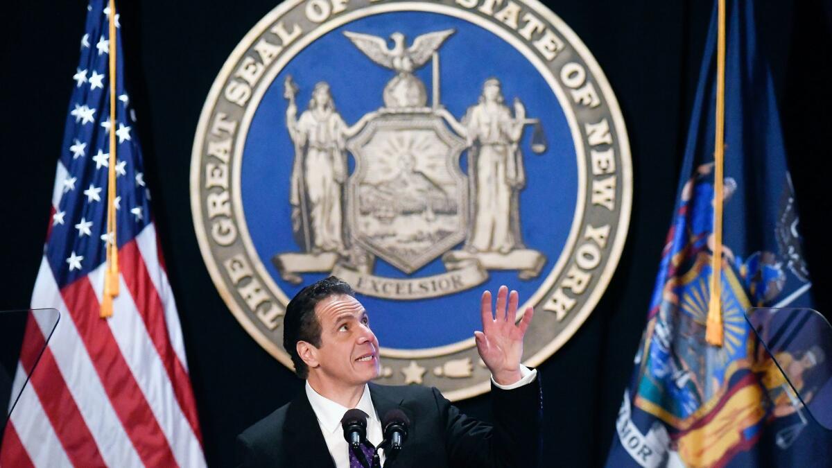 "We must take dramatic action to save ourselves and preserve our state’s economy,” New York Gov. Andrew Cuomo said.